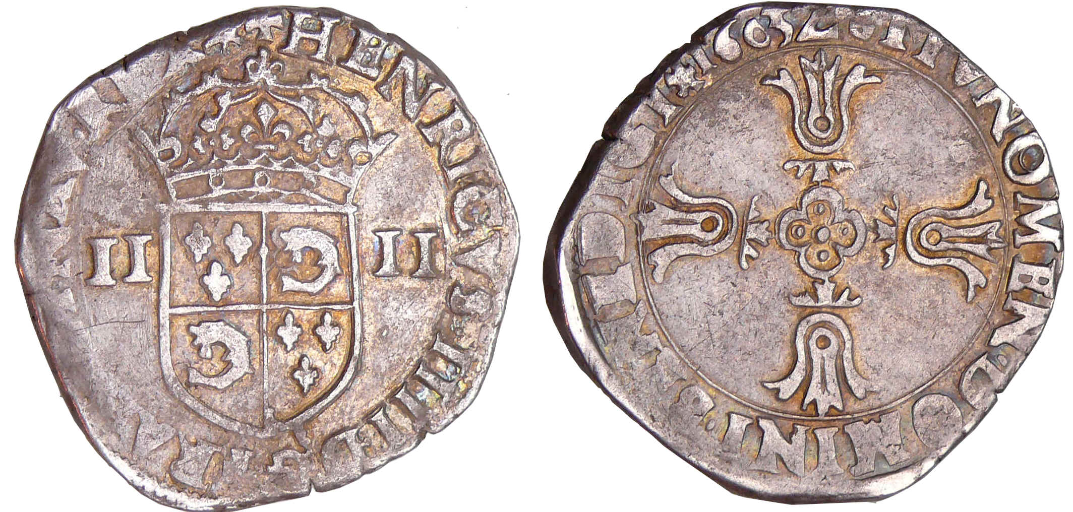 Henri IV (1589-1610) - Quart d'écu du Dauphiné - 1603 Z (Grenoble) Henri IV (1589-1610) - Quart d'écu du Dauphiné - 1603 Z (Grenoble)