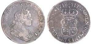 Louis XV (1715-1774) - ¼ écu de France-Navarre - 1718 S (Reims) Louis XV (1715-1774) - ¼ écu de France-Navarre - 1718 S (Reims)
