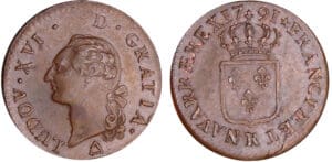 Louis XVI (1774-1792) - Sol - 1791 R (Orléans)