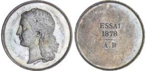 Essai de médaille pour les visiteur de l'Exposition Universelle de 1878 Essai de médaille pour les visiteur de l'Exposition Universelle de 1878