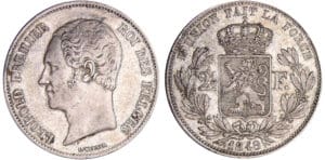 Belgique - Leopold 1er - 2 1/2 francs 1849 Belgique - Leopold 1er - 2 1/2 francs 1849