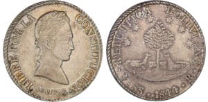 Bolivie (Bolivia) - 8 soles 1844 PTS R Bolivie (Bolivia) - 8 soles 1844 PTS R
