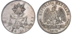 Mexique (Mexico) - Zacatecas - 1 peso 1870 Zs H