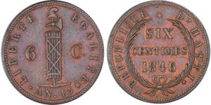 Haïti - 6 centimes 1846 // AN 43 Haïti - 6 centimes 1846 // AN 43