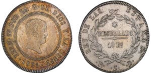 Espagne (Spain) - Fernando VII - 10 reales 1821 (Séville) Espagne (Spain) - Fernando VII - 10 reales 1821 (Séville)