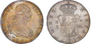 Espagne (Spain) - Carlos IV - 4 reales 1805 FA Espagne (Spain) - Carlos IV - 4 reales 1805 FA
