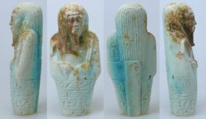 Egypte - Oushebti en fritte - Basse époque (26 à 30ème dynastie)