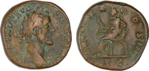 Antonin le Pieux - Sesterce (156-157, Rome)