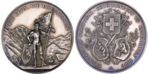 Suisse - Médaille de tir - 1888 Berne
