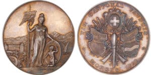 Suisse - Médaille de tir - 1891 Morges