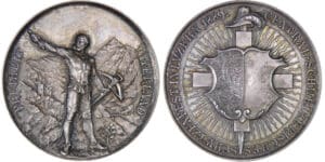 Suisse - Médaille de tir - 1889 Luzern