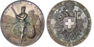 Suisse - Médaille de tir - 1887 Genêve