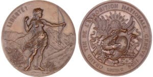 Suisse - Médaille de tir - 1896 Genêve