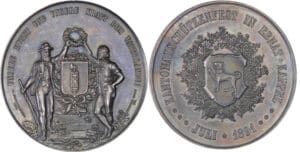 Suisse - Médaille de tir - 1891 Saint Gall