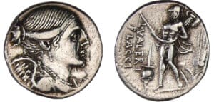 Valeria - Denier (108 av. J.-C.)