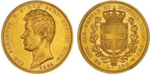 Italie - Sardaigne - Carlo Alberto - 100 lire 1832 (Gênes) Italie - Sardaigne - Carlo Alberto - 100 lire 1832 (Gênes)