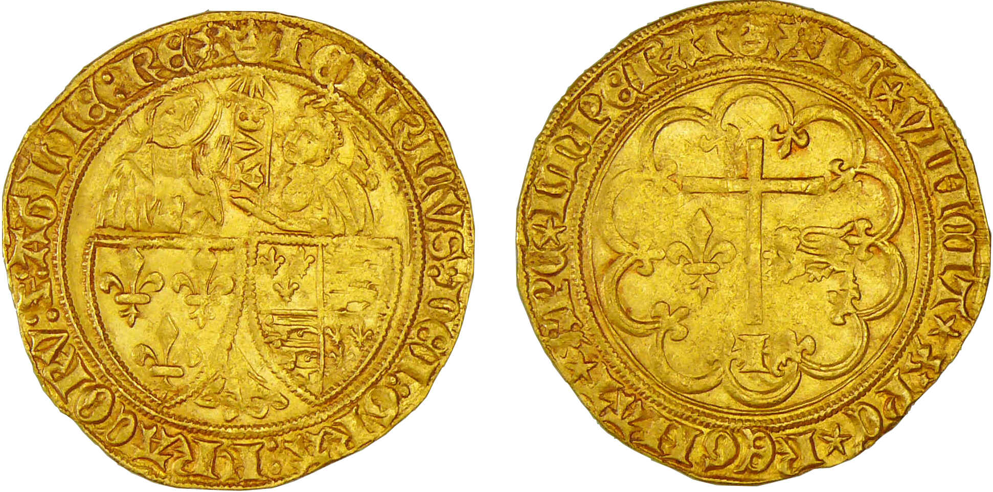 Henry VI de Lancastre (1422-1453) - Salut d'or - Paris Henry VI de Lancastre (1422-1453) - Salut d'or - Paris