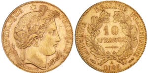 Troisième république (1871-1940) - 10 francs Cérès 1895 A (Paris) Troisième république (1871-1940) - 10 francs Cérès 1895 A (Paris)