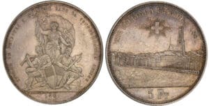 Suisse - Fribourg - Monnaie de tir - 5 francs 1881