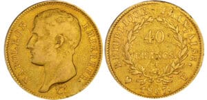 Napoléon 1er (1804-1814) - 40 francs calendrier grégorien 1807 U (Turin)