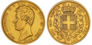 Italie - Sardaigne - Carlo Alberto - 100 lire 1835 (Gênes) Italie - Sardaigne - Carlo Alberto - 100 lire 1835 (Gênes)