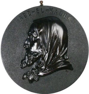 Algérie - Abd-El-Kader, nd, Médaille en bois durci