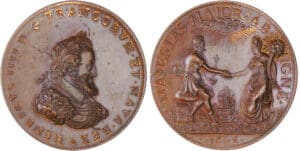France - Henri IV, 1604, Henri IV et Marie de Médicis (Frappe XVIIIème) France - Henri IV, 1604, Henri IV et Marie de Médicis (Frappe XVIIIème)