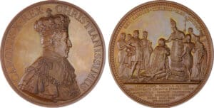 France - Charles X, 1825, Médaille du sacre de Reims par Gatteaux France - Charles X, 1825, Médaille du sacre de Reims par Gatteaux