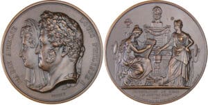 France - Louis-Philippe, 1833, Inauguration du musée des monnaies et medailles, par Petit France - Louis-Philippe, 1833, Inauguration du musée des monnaies et medailles, par Petit