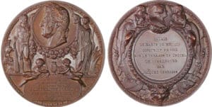 France - Louis-Philippe, 1836, Agrandissement de la chambre des pairs, dans le palais de Marie de Médicis, par Bovy France - Louis-Philippe, 1836, Agrandissement de la chambre des pairs, dans le palais de Marie de Médicis, par Bovy