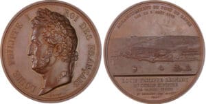 France - Louis Philippe, 1844, Agrandissement du port du Havre, par Bovy France - Louis Philippe, 1844, Agrandissement du port du Havre, par Bovy