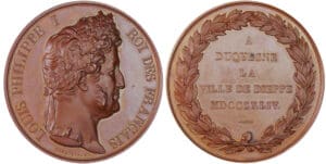 France - Louis Philippe, 1844, ADuquesne la ville de Dieppe par Depaulis France - Louis Philippe, 1844, ADuquesne la ville de Dieppe par Depaulis