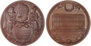 France - Louis Philippe, 1845, Pose de la première pierre du nouveau ministère des affaires étrangères par Klagmann et Fournera France - Louis Philippe, 1845, Pose de la première pierre du nouveau ministère des affaires étrangères par Klagmann et Fournera