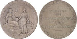 Egypte - Suez (Canal de), médaille de Roty , 1869 Egypte - Suez (Canal de), médaille de Roty , 1869