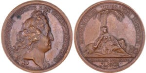 France - Louis XIV, Prise de Carthagène en Amérique, 1697, par Mauger France - Louis XIV, Prise de Carthagène en Amérique, 1697, par Mauger