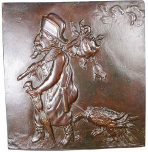 France - Napoleon III, Plaque satirique de 1870, non signée France - Napoleon III, Plaque satirique de 1870, non signée