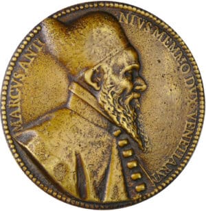 Italie - Marc Antonio Memmo, Doge de Venise, 1612-1615, Fonte uniface 1612, par Guillaume Dupré Italie - Marc Antonio Memmo, Doge de Venise, 1612-1615, Fonte uniface 1612, par Guillaume Dupré