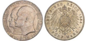 Allemagne - 5 mark 1904