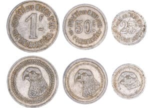 Madagascar - Monnaie de nécessité - Série au perroquet (1920)