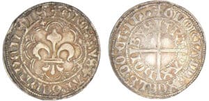 Alsace - Strasbourg - Gros d'argent à la fleur de lis Alsace - Strasbourg - Gros d'argent à la fleur de lis