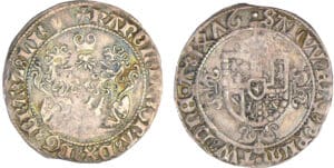 Brabant - Charles le Téméraire - Double briquet 1476 (Anvers) Brabant - Charles le Téméraire - Double briquet 1476 (Anvers)
