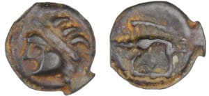 Leuques - Potin à la tête d’indien (75-50 av. J.-C.)