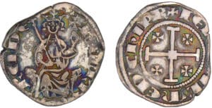 Chypre - Henri II - 1/2 gros de Jérusalem (Nicosie) Chypre - Henri II - 1/2 gros de Jérusalem (Nicosie)