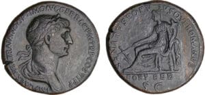 Trajan - Sesterce (116, Rome) - La Fortune Trajan - Sesterce (116, Rome) - La Fortune