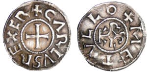 Charlemagne (768-814) - Denier (Melle) Charlemagne (768-814) - Denier (Melle)