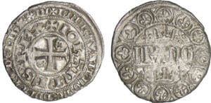 Jean II le Bon (1350-1364) - Blanc aux quadrilobes - 1ère émission 31 octobre 1354