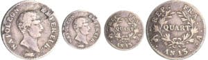 Napoléon 1er (1804-1814) - 1/4 de franc An 13 A (Paris) Napoléon 1er (1804-1814) - 1/4 de franc An 13 A (Paris)