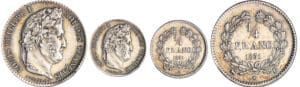 Louis-Philippe Ier (1830-1848) - 1/4 de franc 1831 B (Rouen) Louis-Philippe Ier (1830-1848) - 1/4 de franc 1831 B (Rouen)