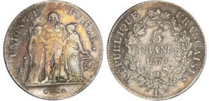 Consulat (1799-1804) - 5 francs Hercule union et force An 9 L (Bayonne) Consulat (1799-1804) - 5 francs Hercule union et force An 9 L (Bayonne)