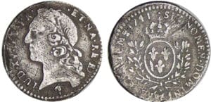 Louis XV (1715-1774) - 1/20 d'écu de Béarn au bandeau - 1741 (Pau)